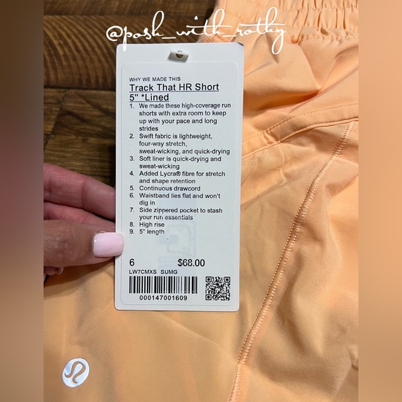 🍋 Lululemon Track That High-Rise Lined Short *5”, NWT - Picture 6 of 10